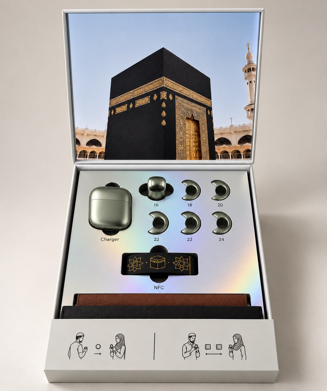 خاتم الذكر الذكي WESLAMIC iTasbih Relation+